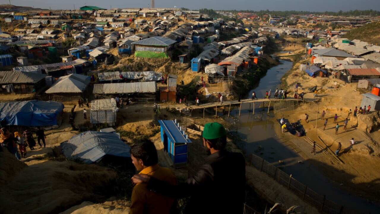 A Rohingya refugee camp near Cox's Bazar Bangladesh