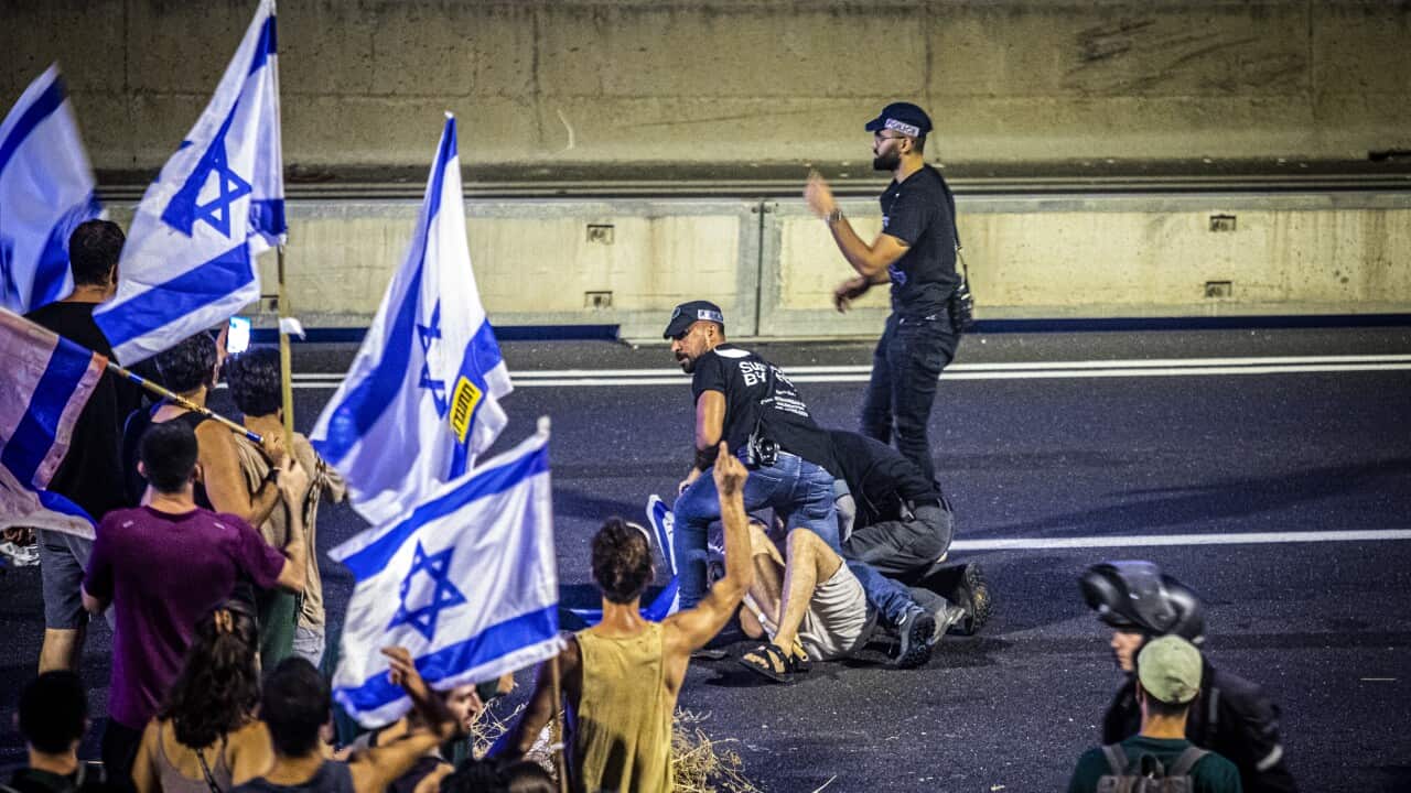 Judicial reform protest in Tel Aviv, Israel - 20 Jul 2023