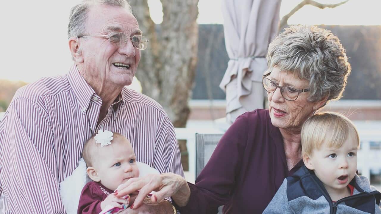 Grandparents with grandchildren