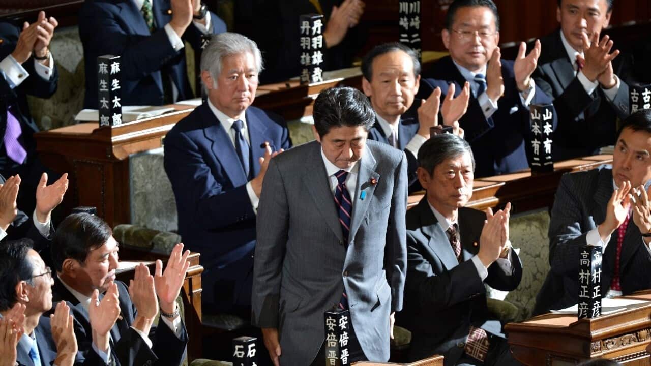 Shinzo Abe elected PM in 2012