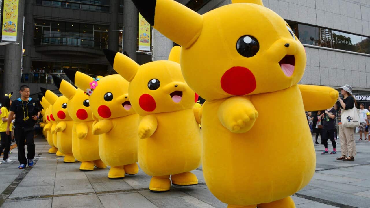 Dozens of Pikachu character. (Getty)