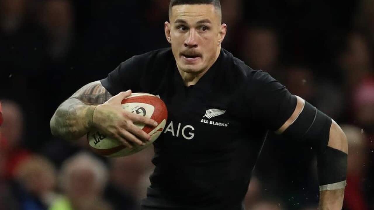 File image of Sonny Bill Williams during the Autumn International.