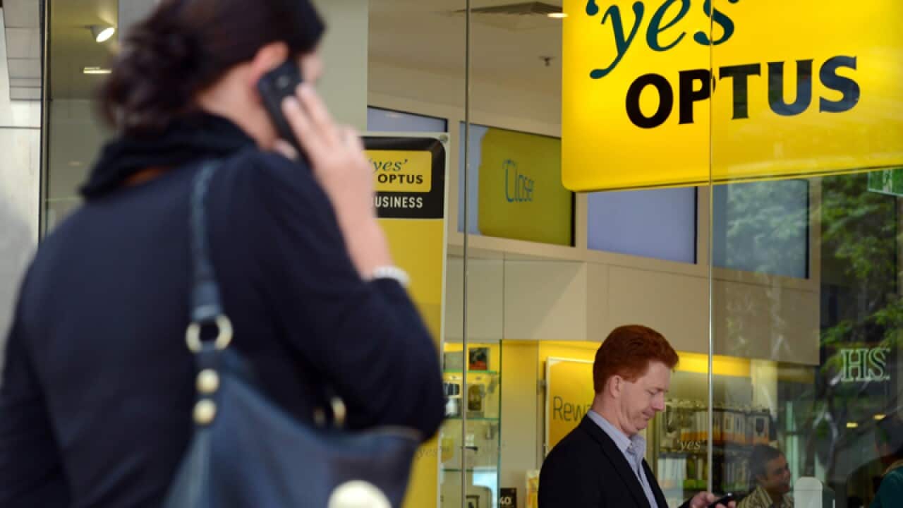 An Optus store in Brisbane