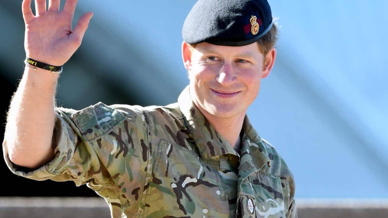 Prince Harry during a visit to the Sydney Opera House