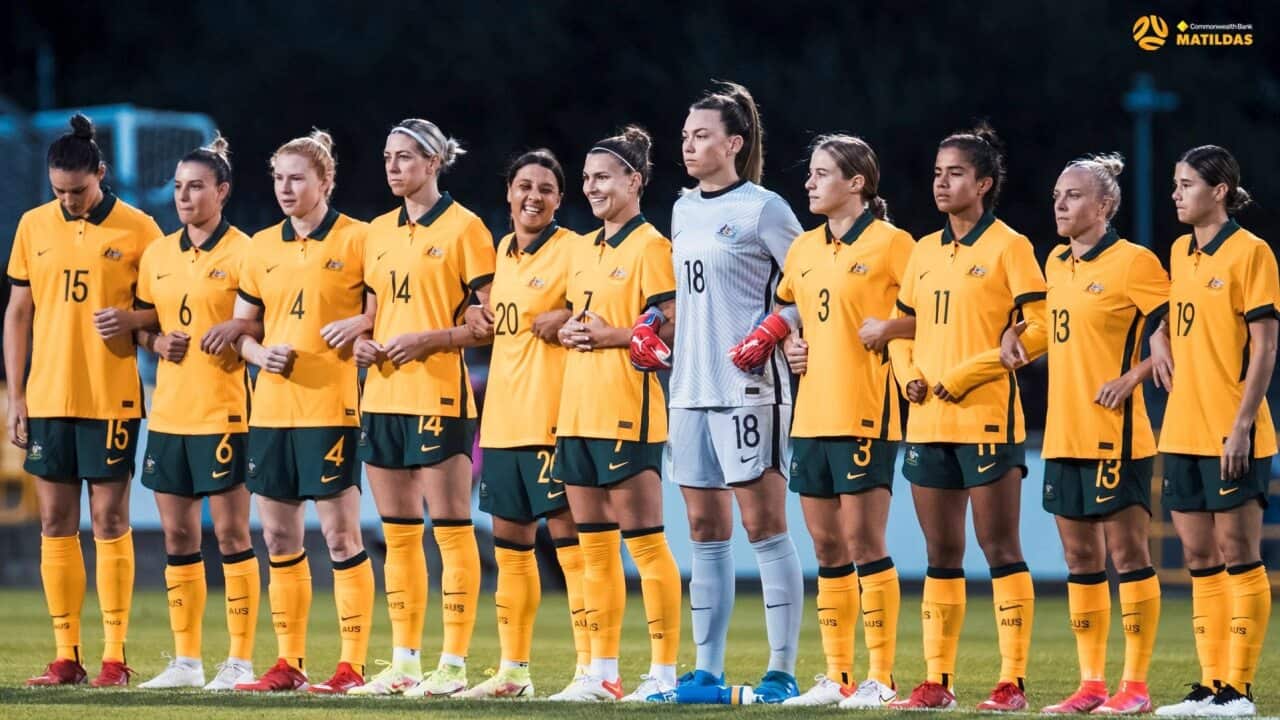 Members of the Matildas.