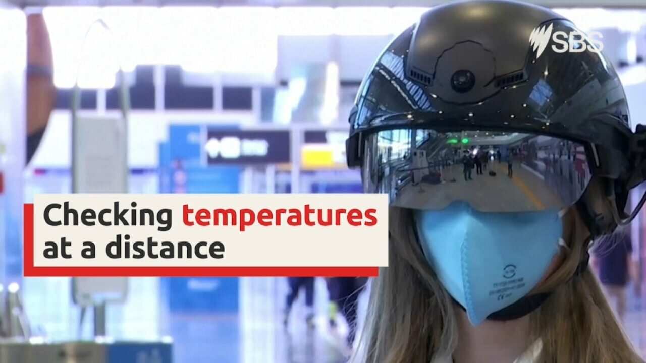Robocop-style helmets help Rome airport check passenger temperatures from a distance