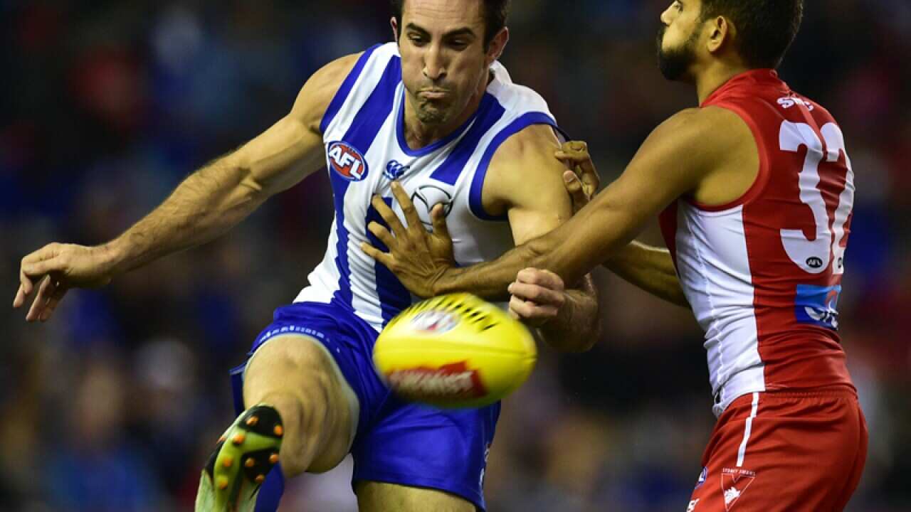North Melbourne Kangaroos player Michael Firrito