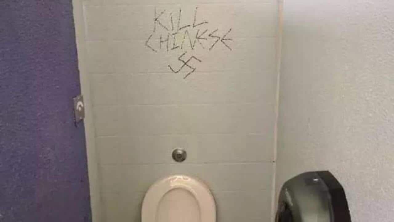 "Kill Chinese" in Sydney University toilet