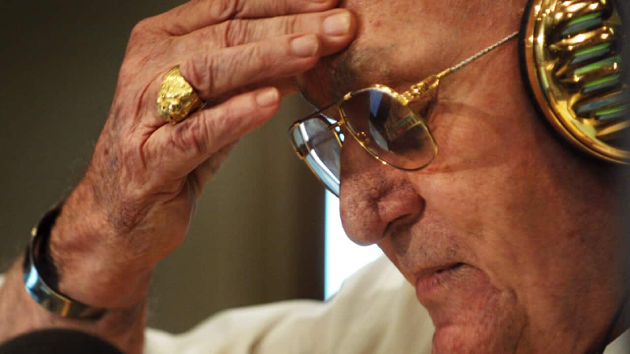 veteran talk back radio host John Laws