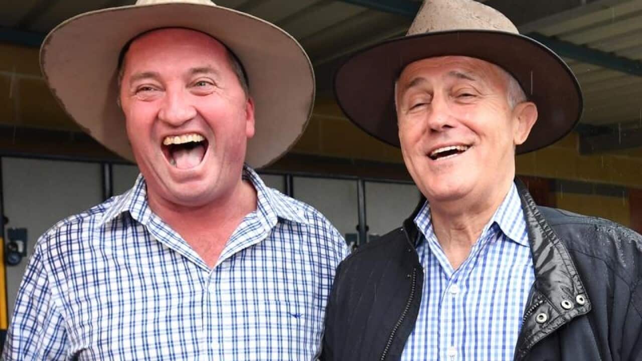 Barnaby Joyce and Malcolm Turnbull