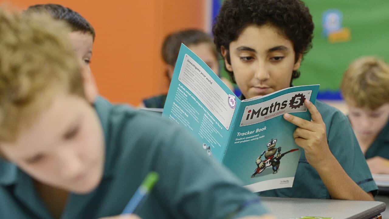 Children reading and writing