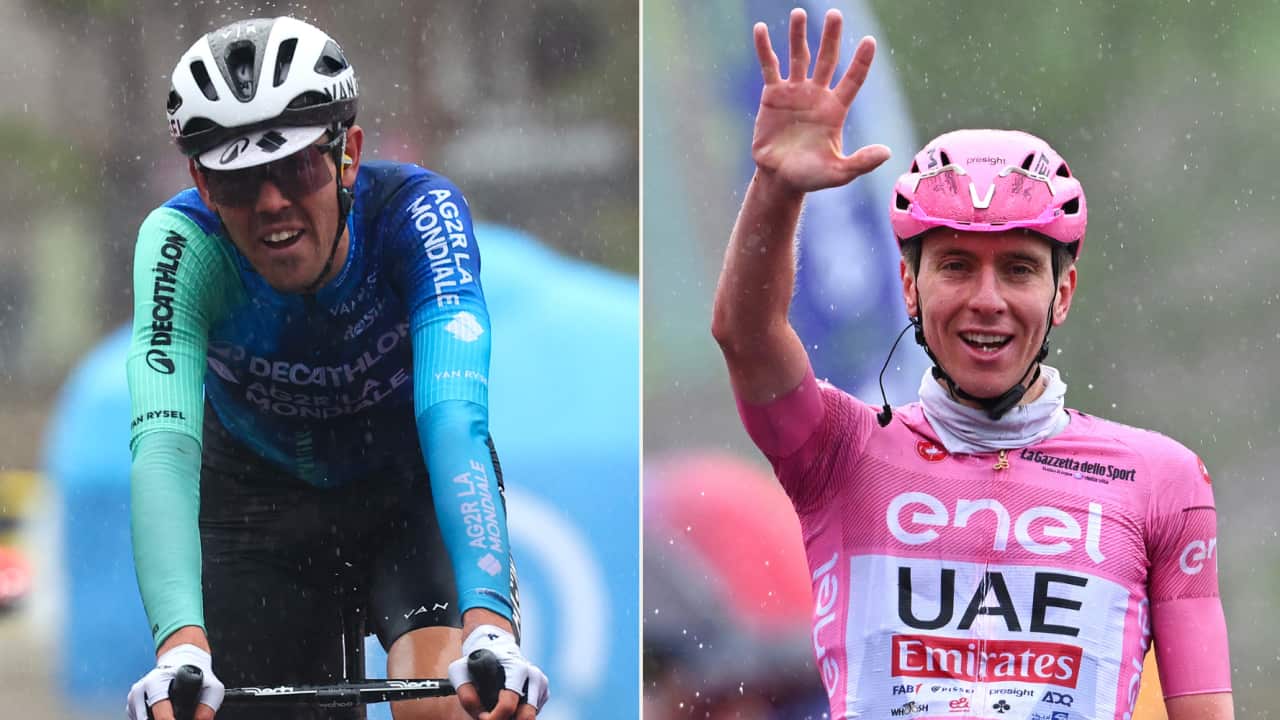 Ben O'Connor (Decathlon AG2R La Mondiale) was not happy ahead of Stage 16, eventually won by Tadej Pogacar (UAE Team Emirates)