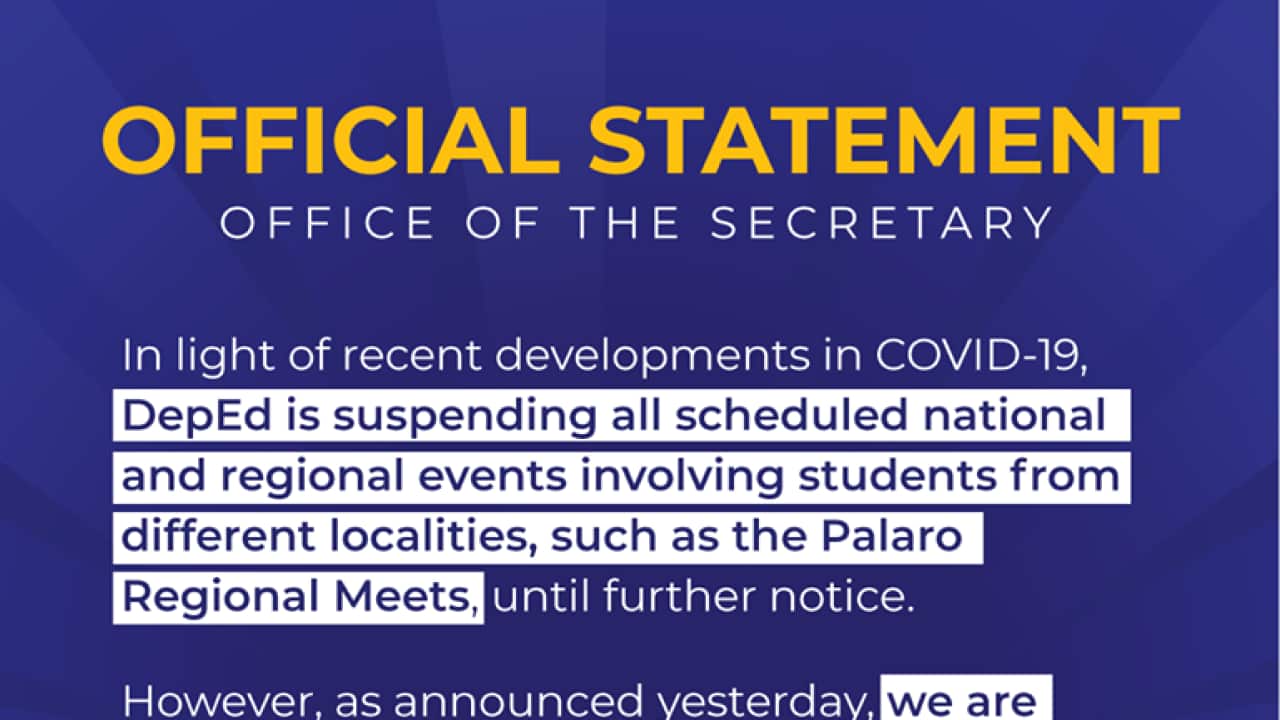 Department of Education Philippines Statement