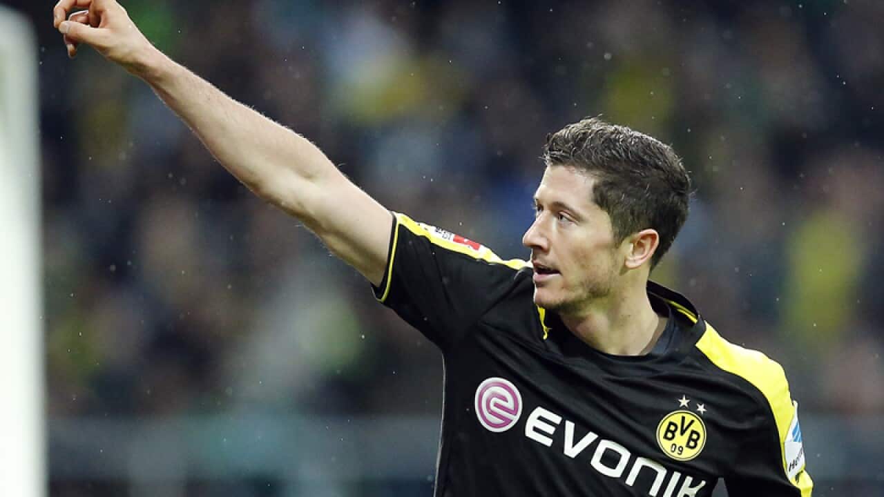 Borussia Dortmund striker Robert Lewandowski