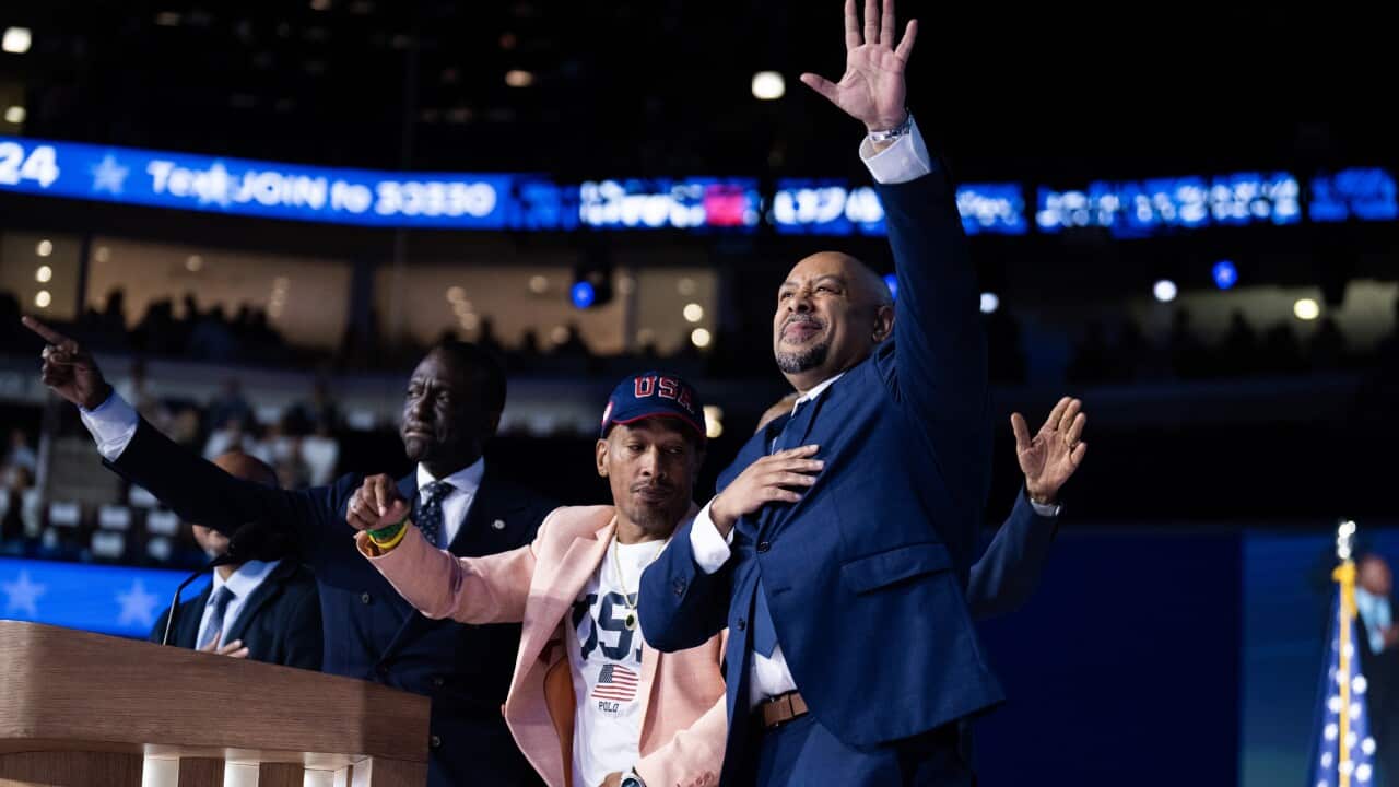 Members of the "Central Park Five" at the Democratic National Convention