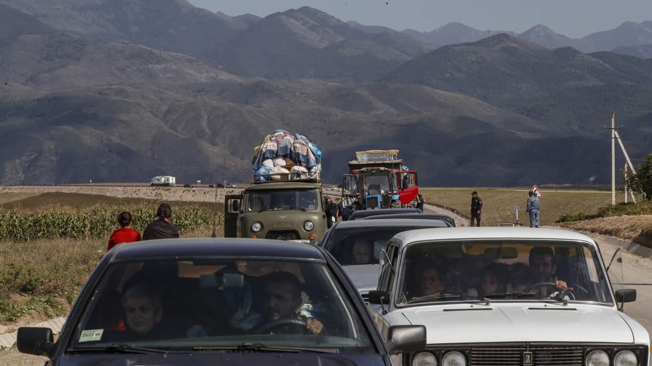 Nagorno-Karabakh’s breakaway government to dissolve itself as thousands of Armenians flee Nagorno-Karabakh’s breakaway government to dissolve itself as thousands of Armenians flee