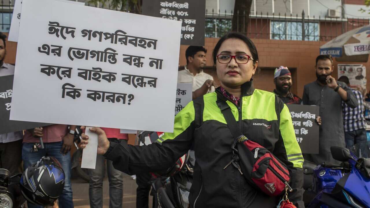Bikers protest against draft policy on motorcycle in Dhaka, Bangladesh - 01 Mar 2023
