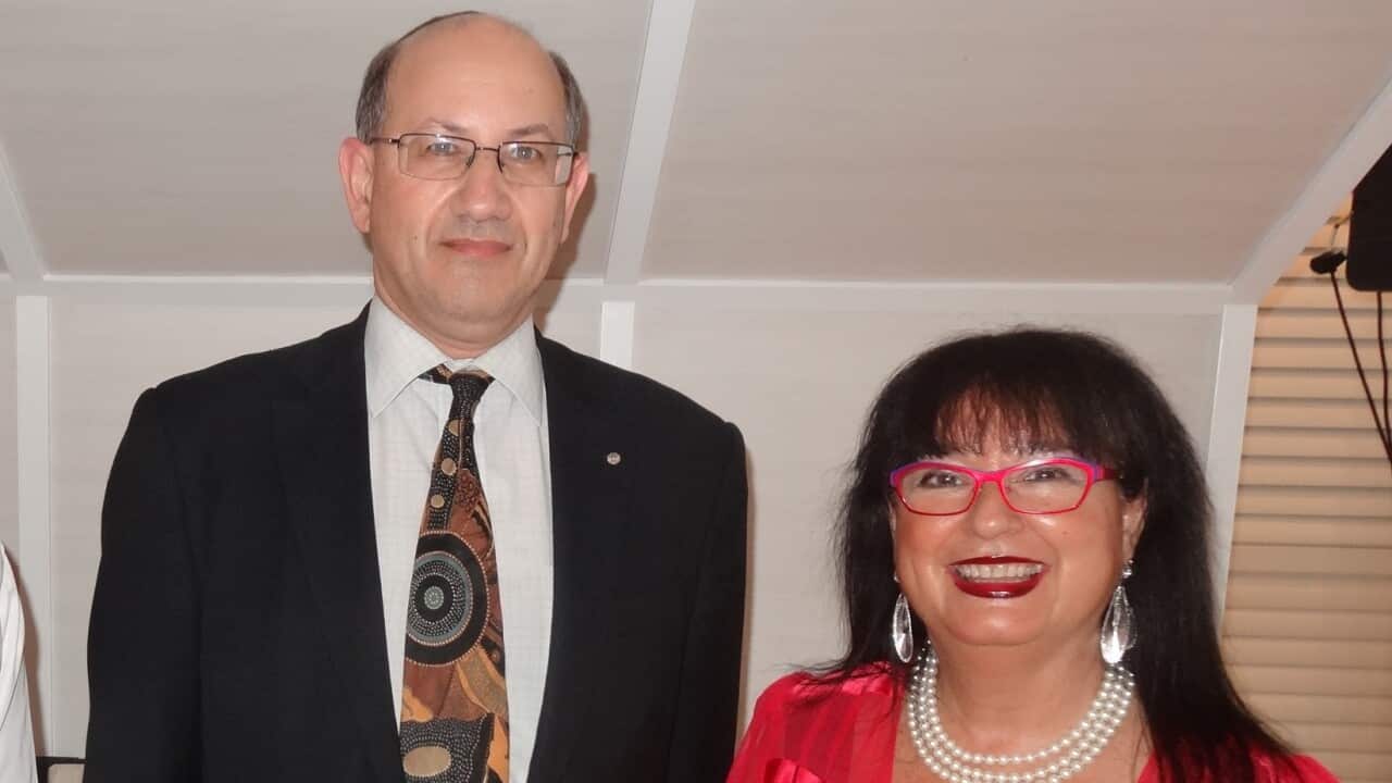 Jeremy Jones with Nitza Lowenstein