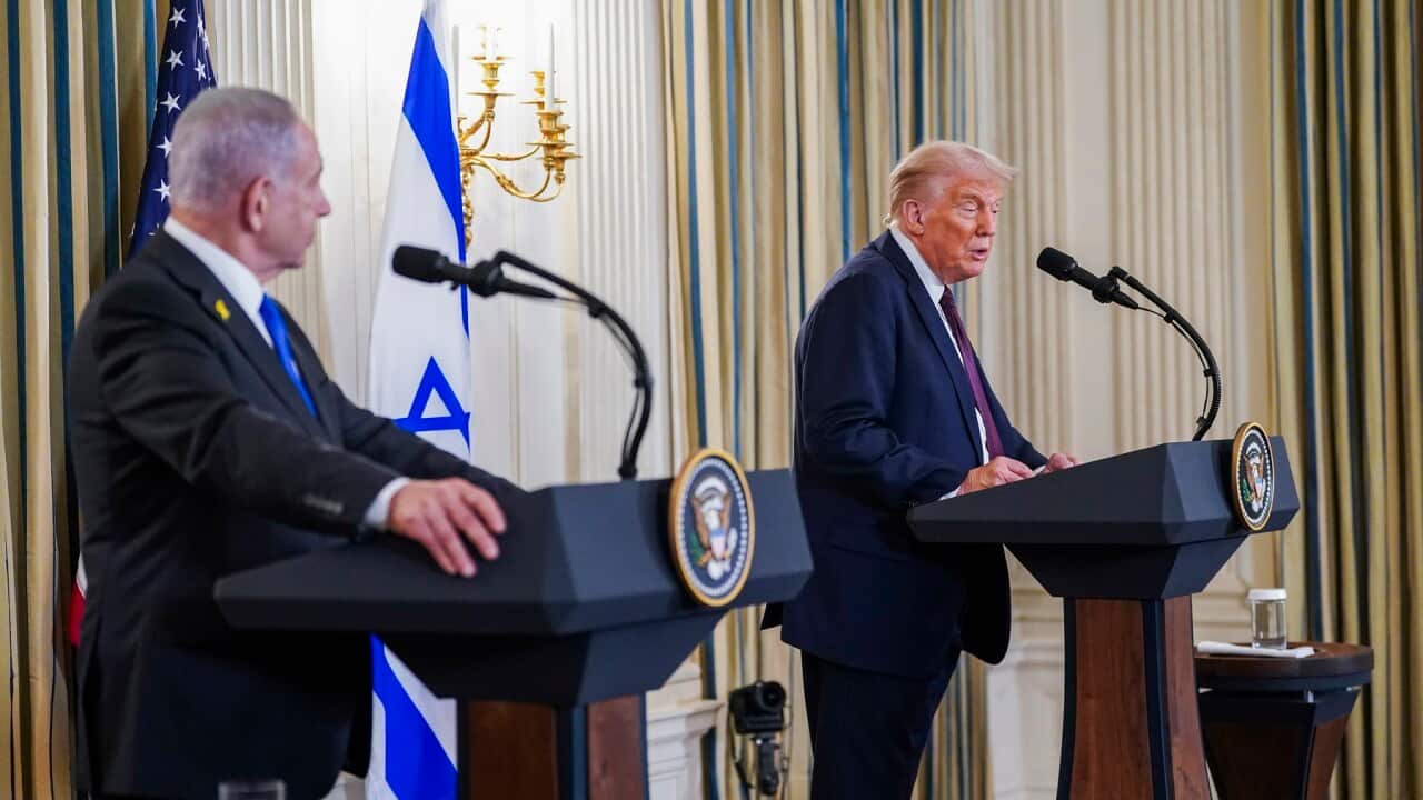 US President Trump welcomes Israeli Prime Minister Netanyahu to the White House