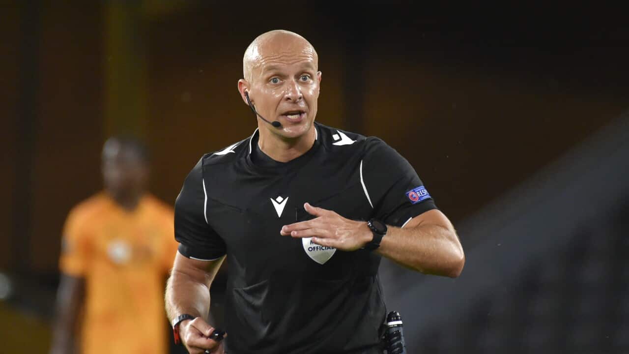 Referee Szymon Marciniak
