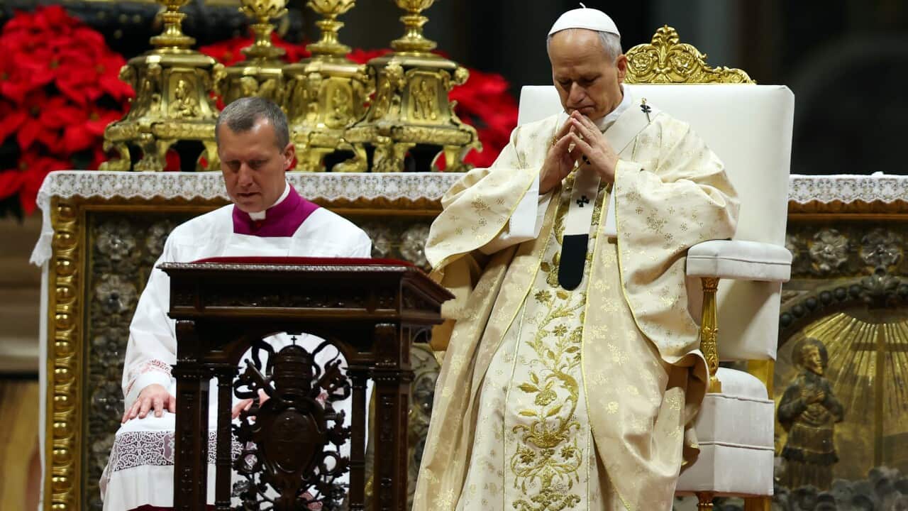 Pope Leo XIV presides over his first Christmas Mass in Vatican - 25 Dec 2025