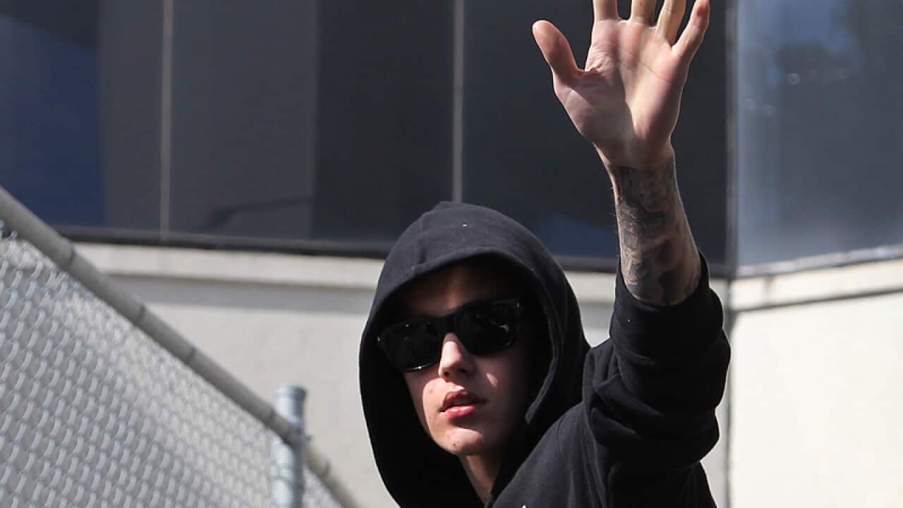 Canadian pop star Justin Bieber