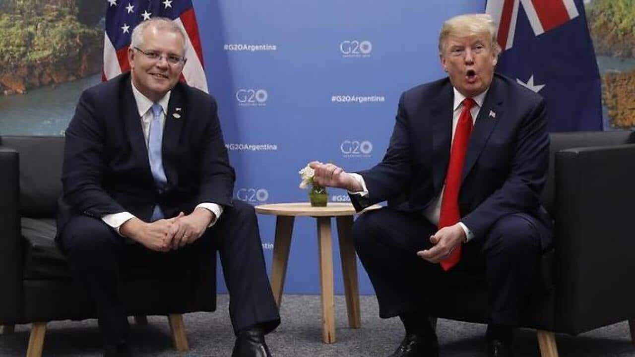 Australian Prime Minister Scott Morrison talked trade with Trump over dinner