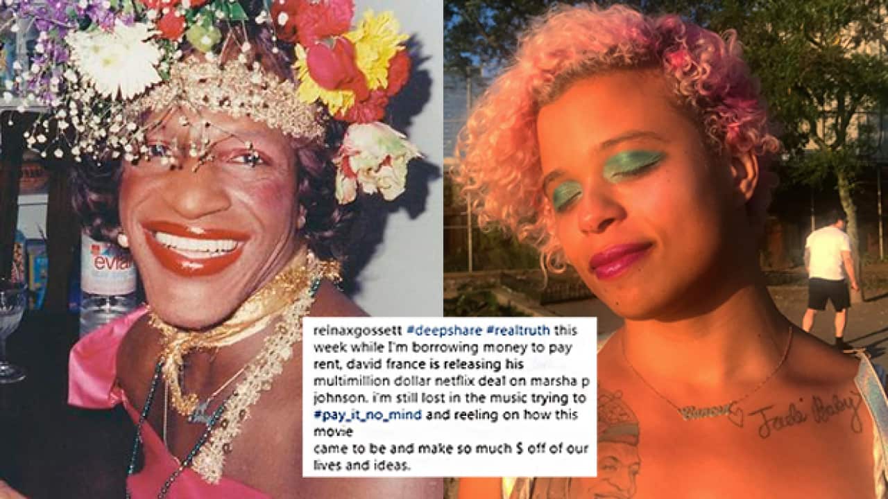 Reina Gossett has come forward, alleging director David France used her research to create the new doco about trans icon Marsha P. Johnson.