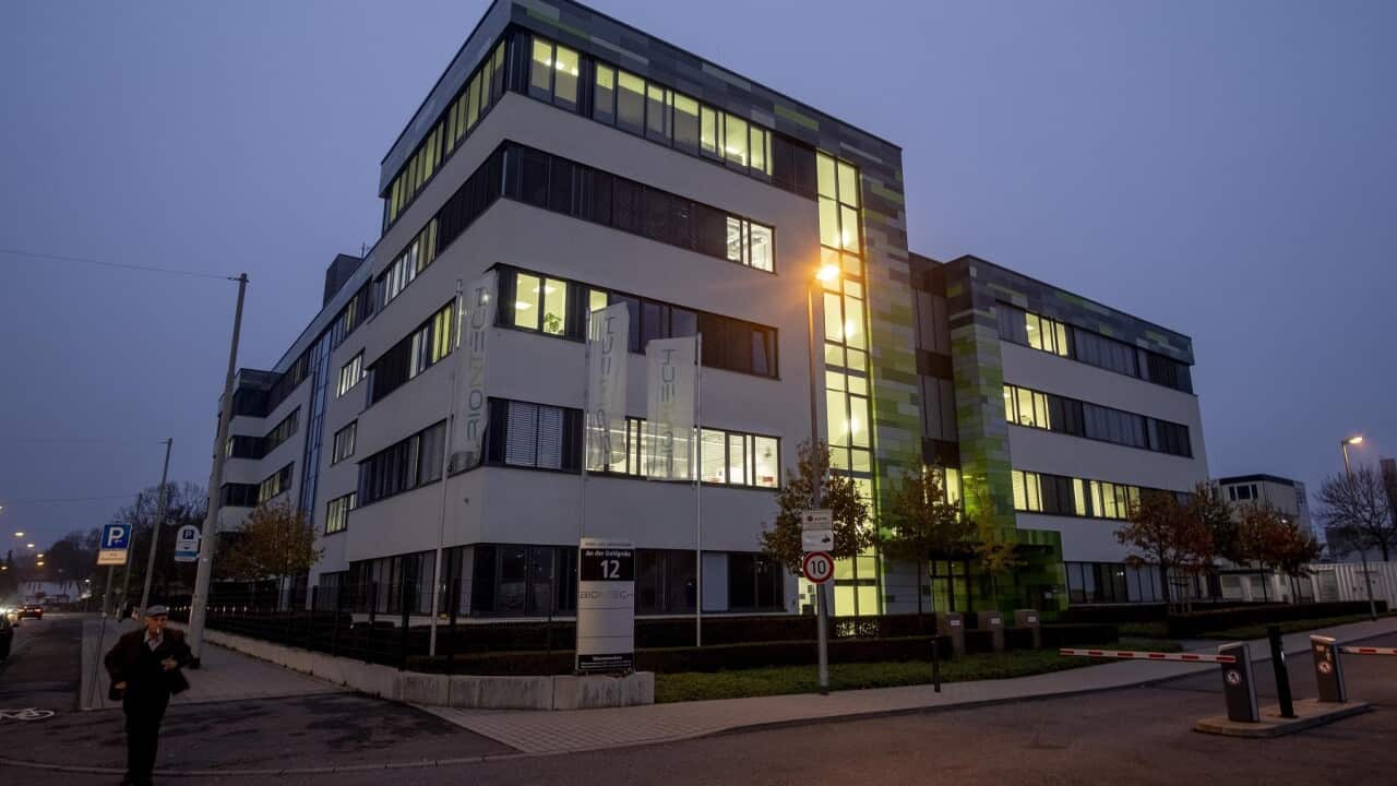 The headquarters of the biotechnology company BioNTech, in Mainz, Germany
