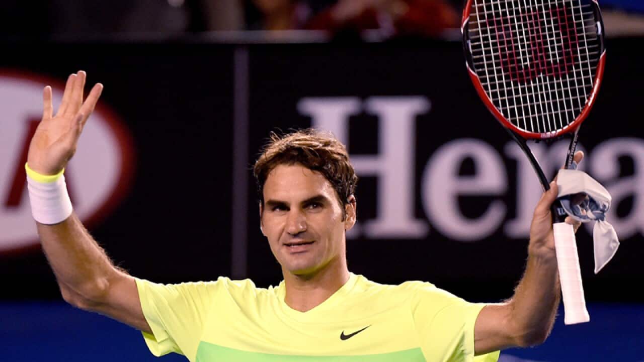 Swiss tennis player Roger Federer