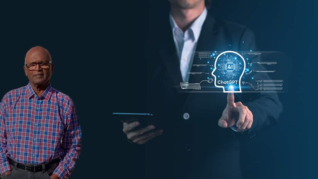 ChatGPT chatting with artificial intelligence or AI. Businessman hand hold smartphone with chatbot by OpenAI. Futuristic technology concept.