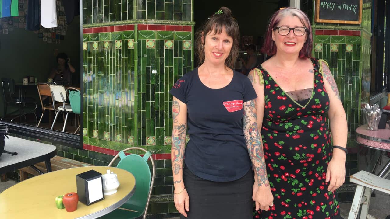 Fred English and Caitlin Craufurd from the Petty Cash Cafe in Marrickville