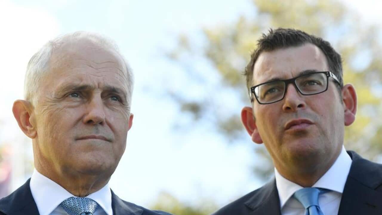 Malcolm Turnbull and Daniel Andrews