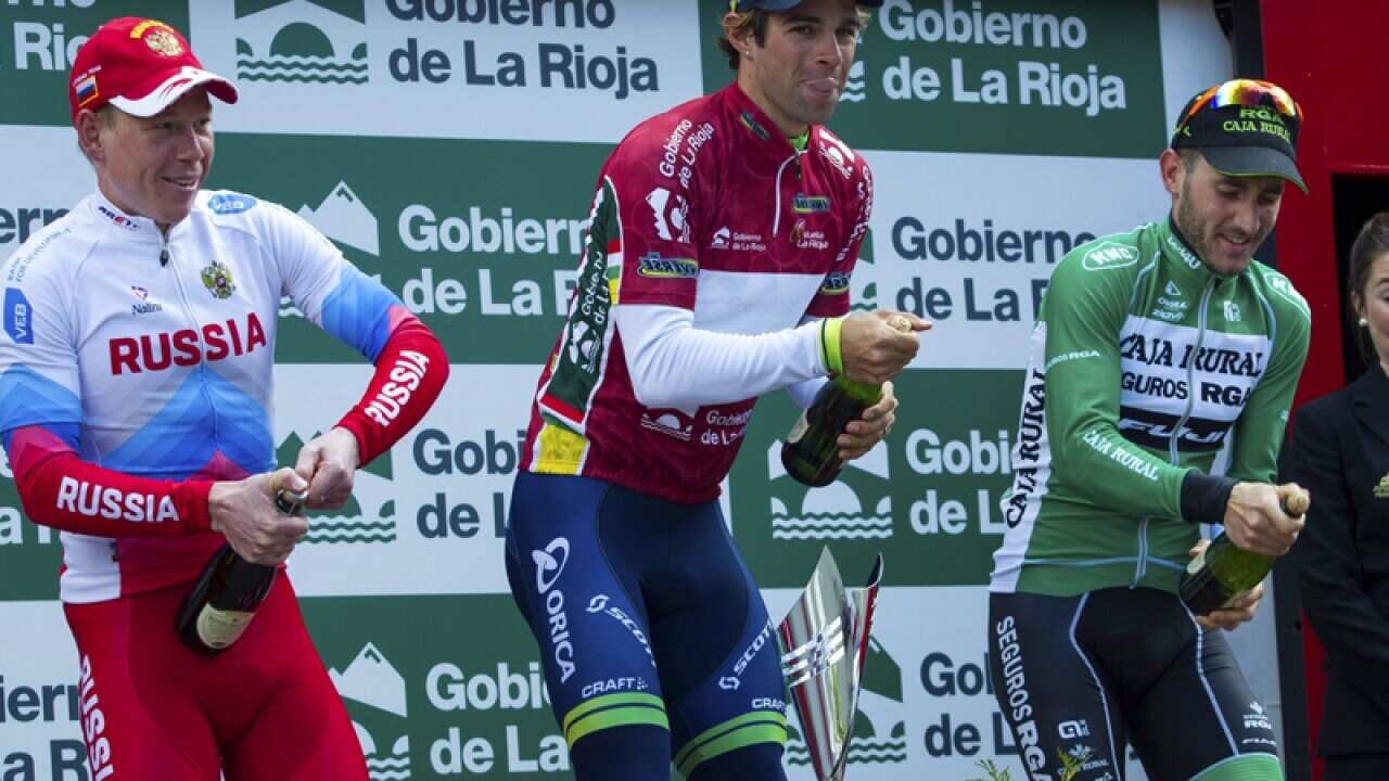 Australian cyclist Michael Matthews (C)