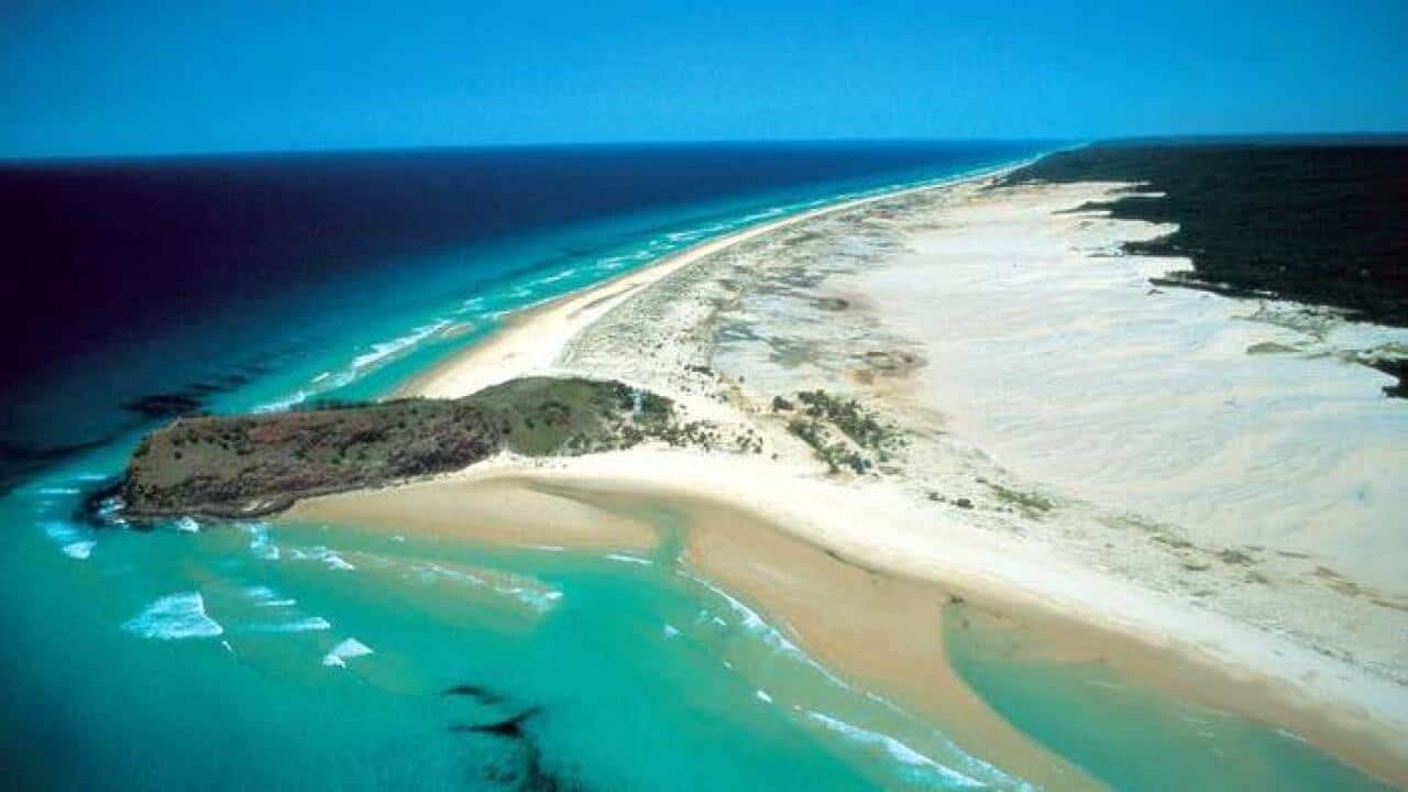 A file image of K'gari/Fraser Island.