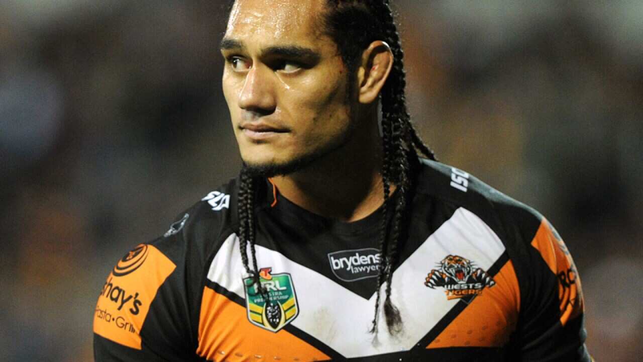 Martin Taupau of the Tigers