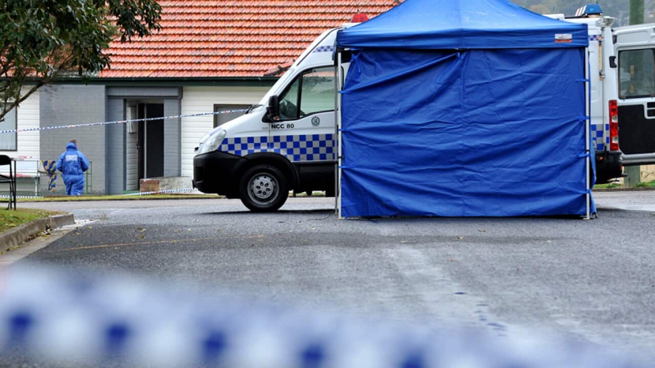 Newcastle home where the infant was found dead inside.