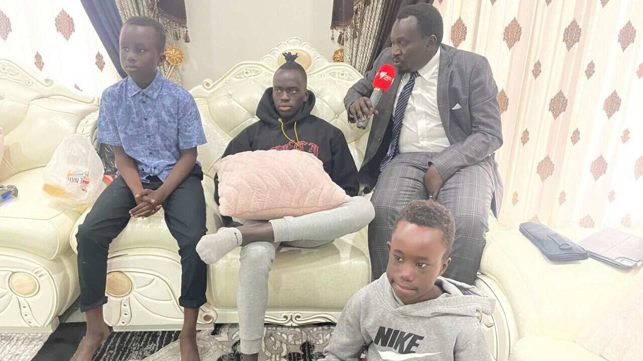 Awer Bul Mabil with his younger in Adelaide 25/06/2022