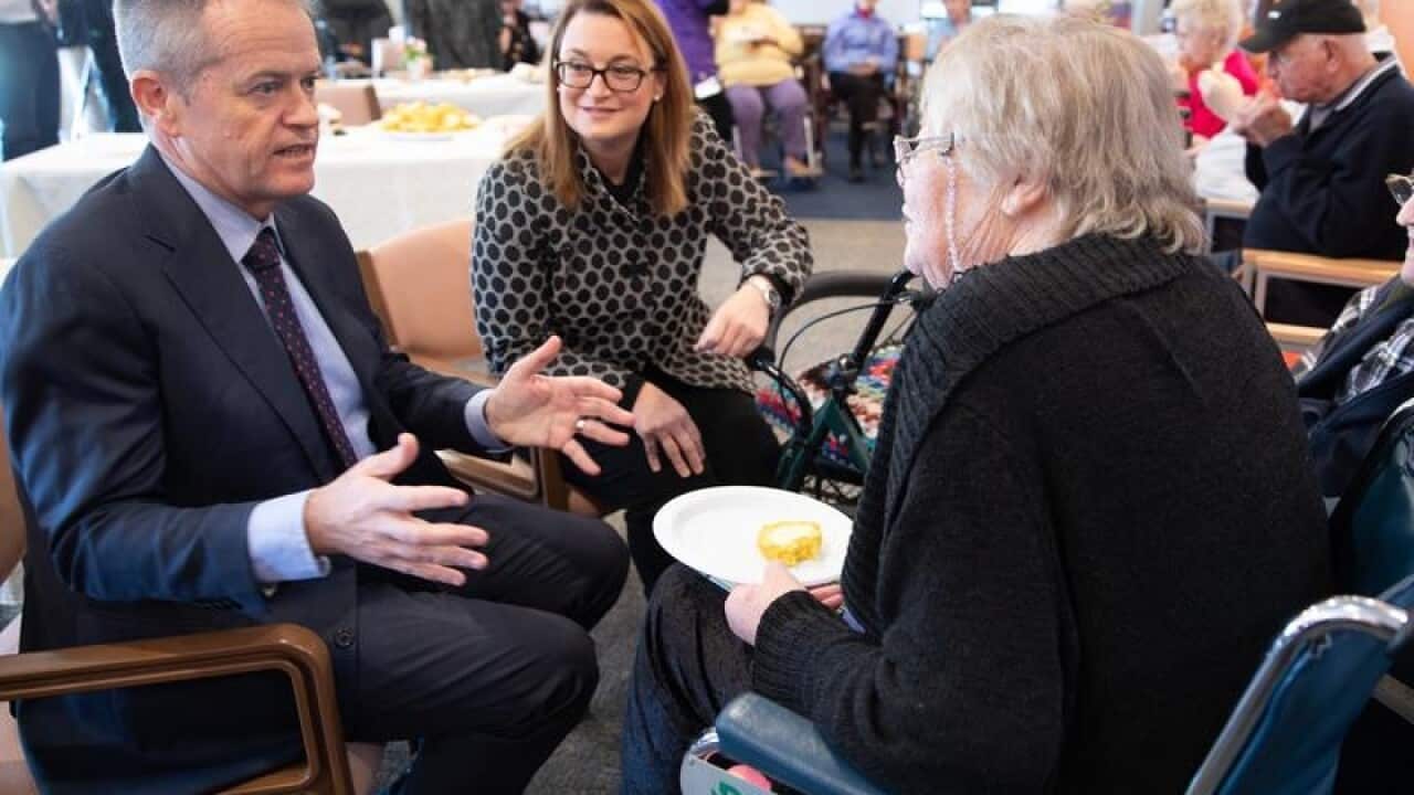 Bill Shorten at the Meercroft Aged Care Home