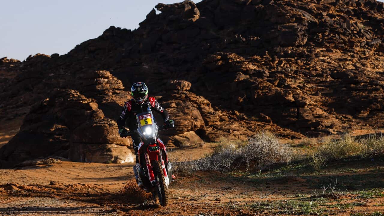 Monster Energy JB Team, Moto, Motul, acción durante la Etapa 4 del Dakar 2023 alrededor de Hail, el 4 de enero de 2023 en Hail, Arabia Saudita