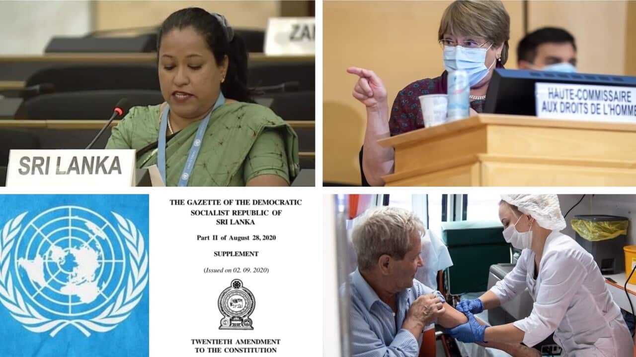 Chandima Mendis_Michelle Bachelet_UNHRC_Corona vaccine