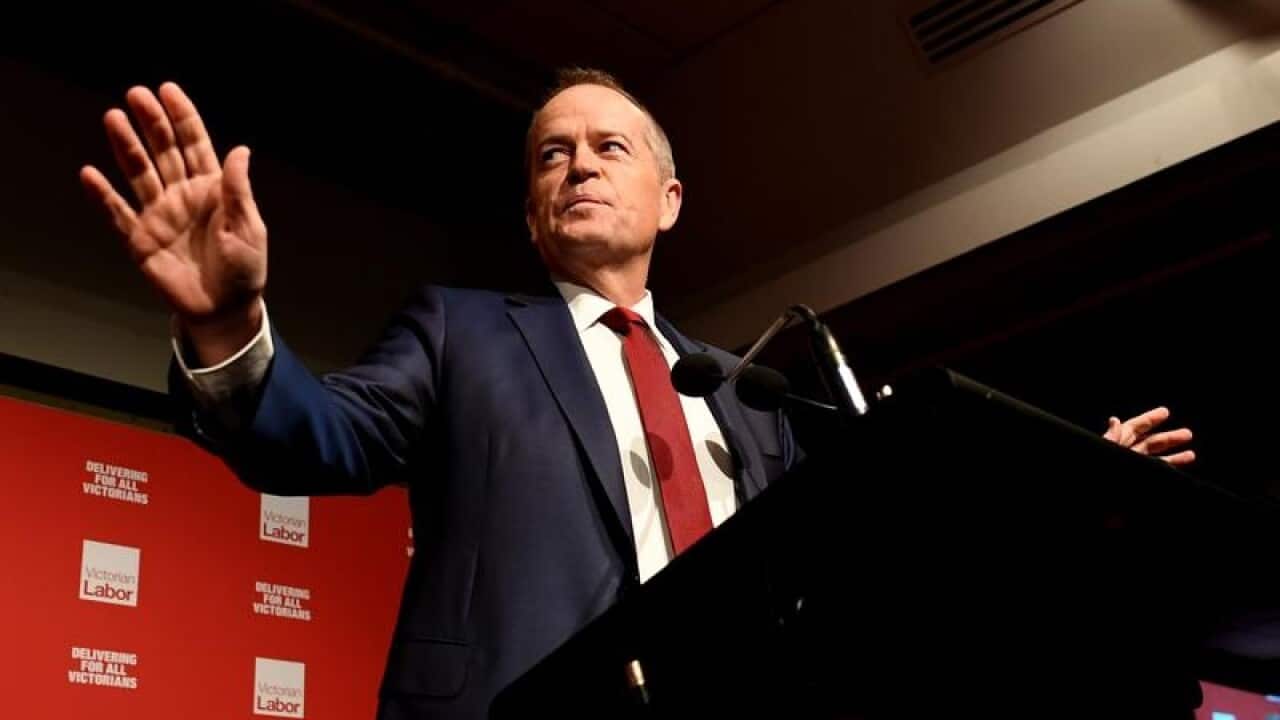 Bill Shorten speaks at the 2018 Victorian Labor State Conference.