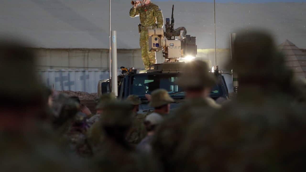 the Dawn Service at Taji in Iraq