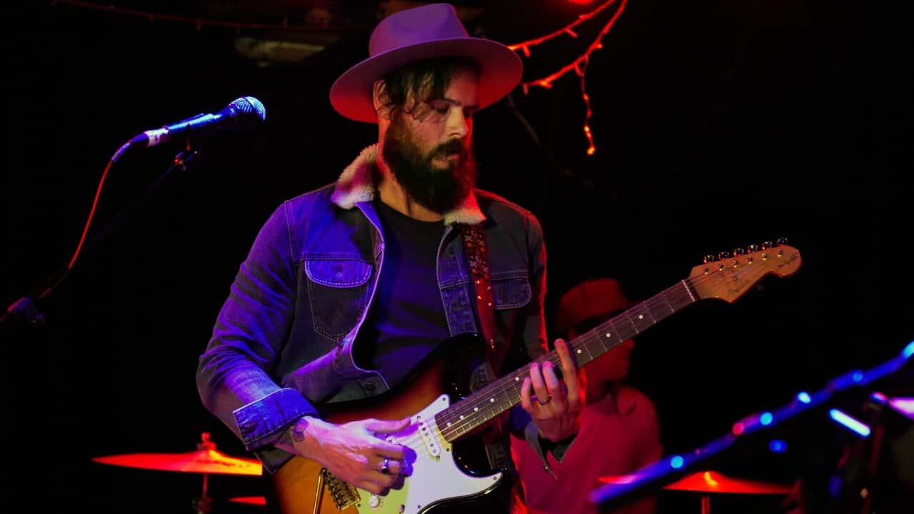MELBOURNE, AUSTRALIA -JULY 29 2016;Benny Walker performs on stage at the Gasometer Hotel on July 29, 2016 in Melbourne Australia.