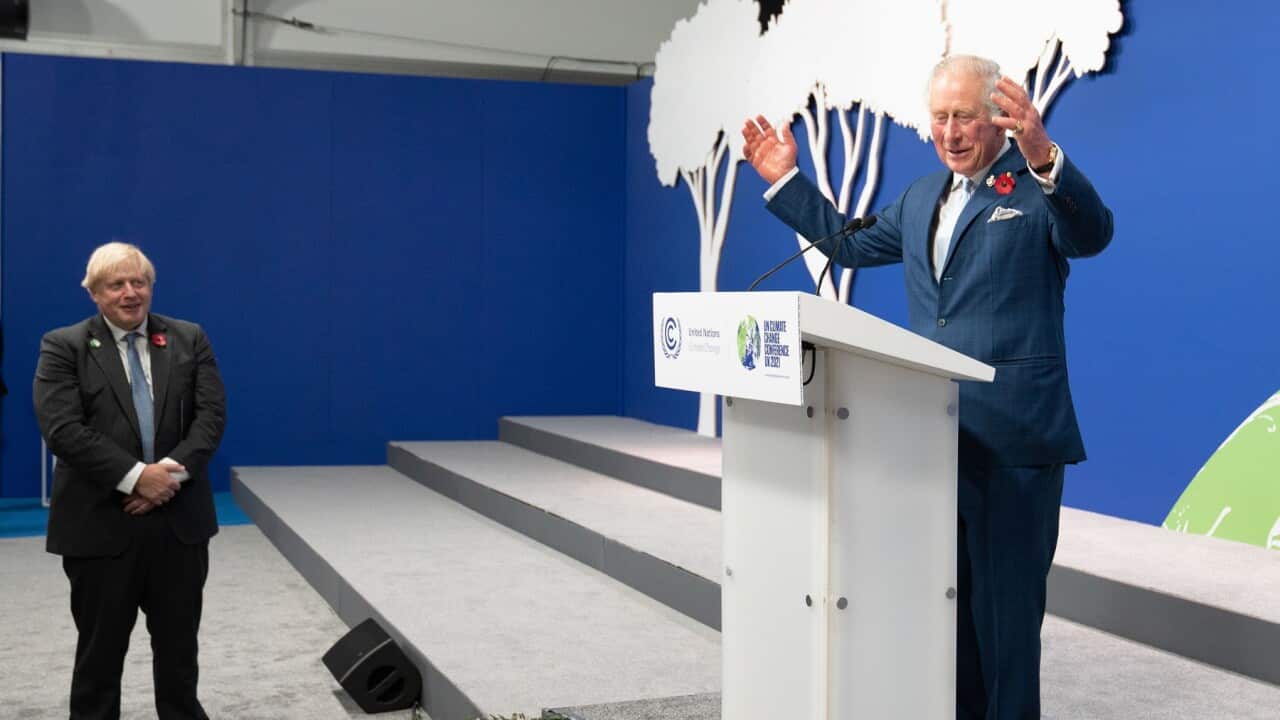 Prince Charles and Boris Johnson host a Commonwealth Leaders' Reception at COP26