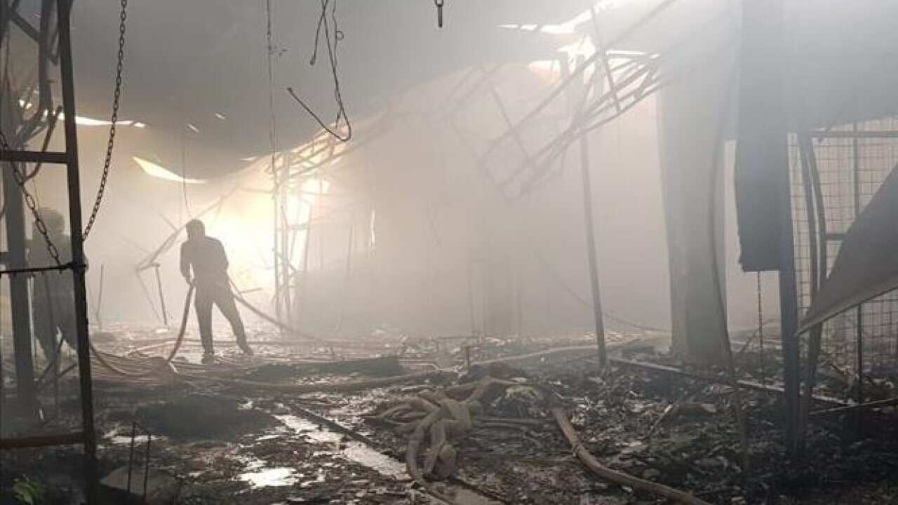 Fire erupts in Erbil market