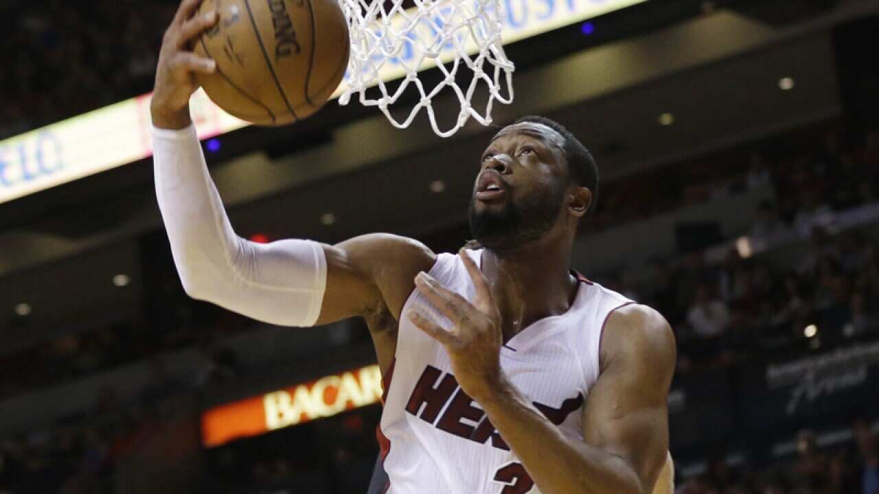 Miami Heat guard Dwyane Wade (3)