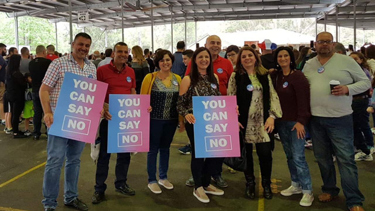 "You can vote No" campaign attendees to The Family Festival