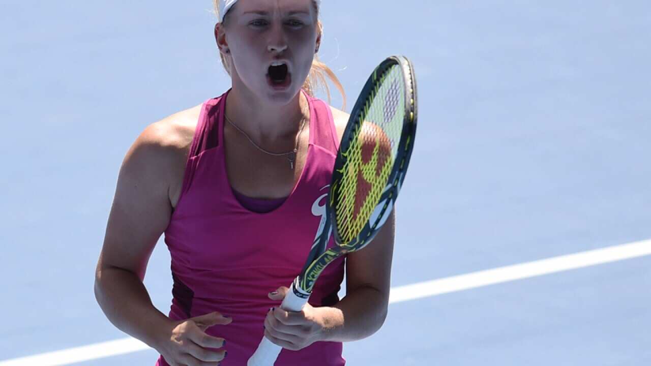 Daria Gavrilova during the Australian Open