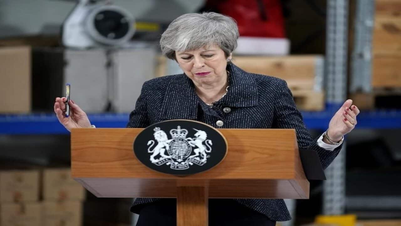 PM Theresa May speaks in Grimbsy